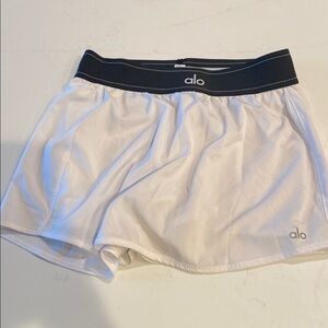 Alo White and Black Athletic Skirt